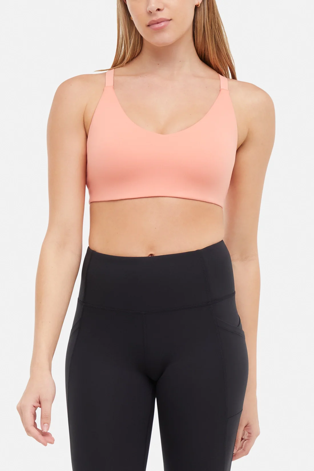 Allie Sport Bra - Burnt Coral