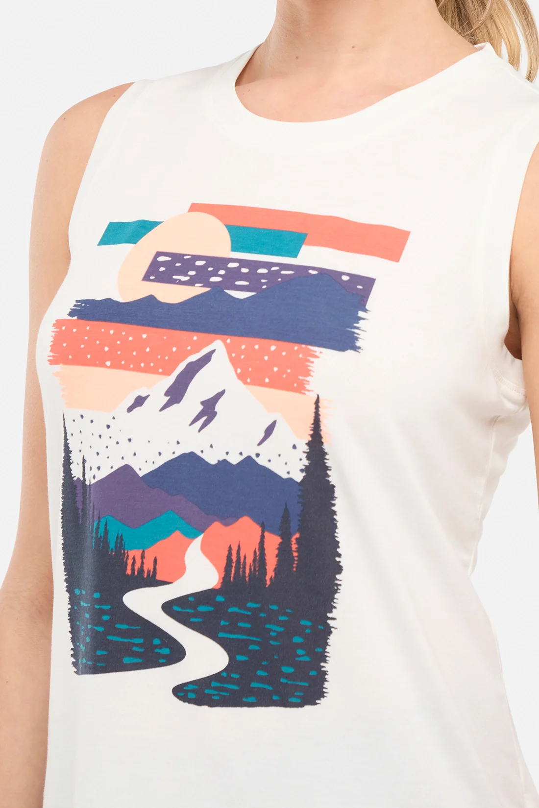 Ana Tank (Sugar Swizzle Abstract Mountain) - Image 3