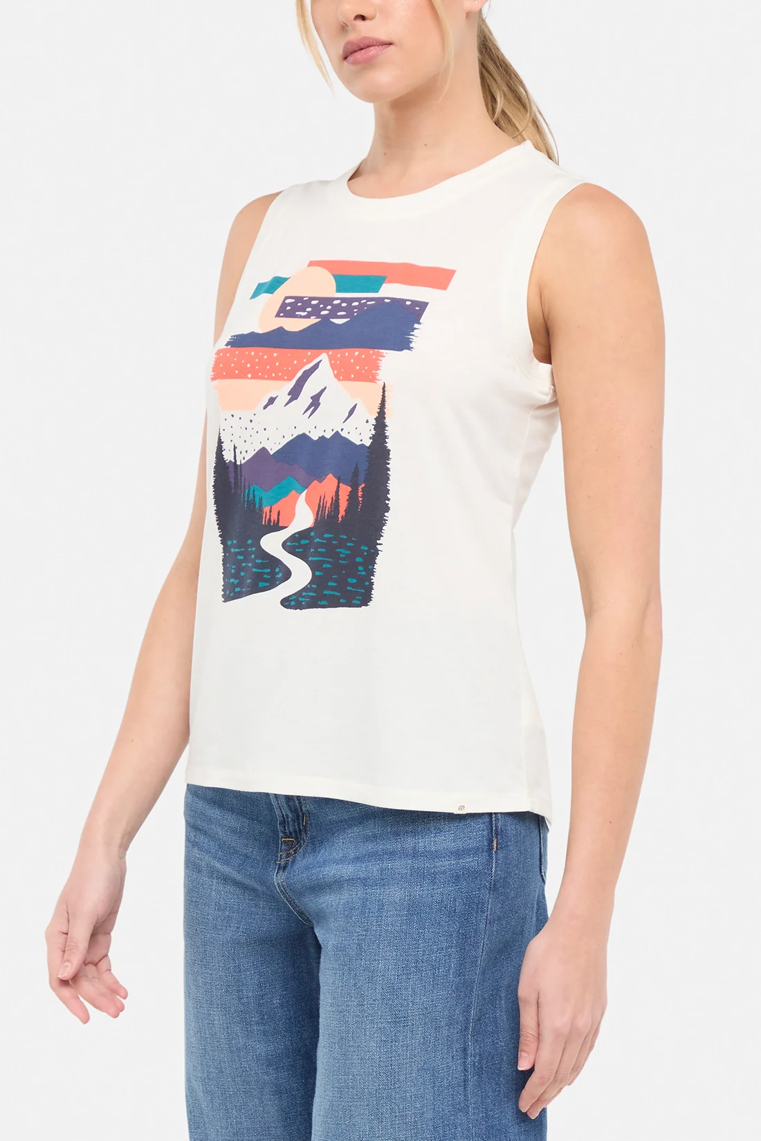 Ana Tank (Sugar Swizzle Abstract Mountain) - Image 4
