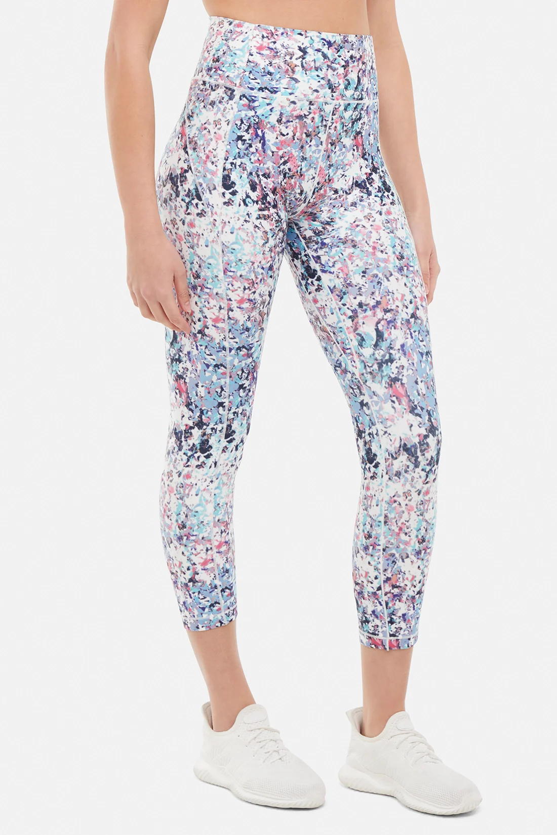 Aylani Capri Legging - Pink Flambe Digital Pieces - Image 2