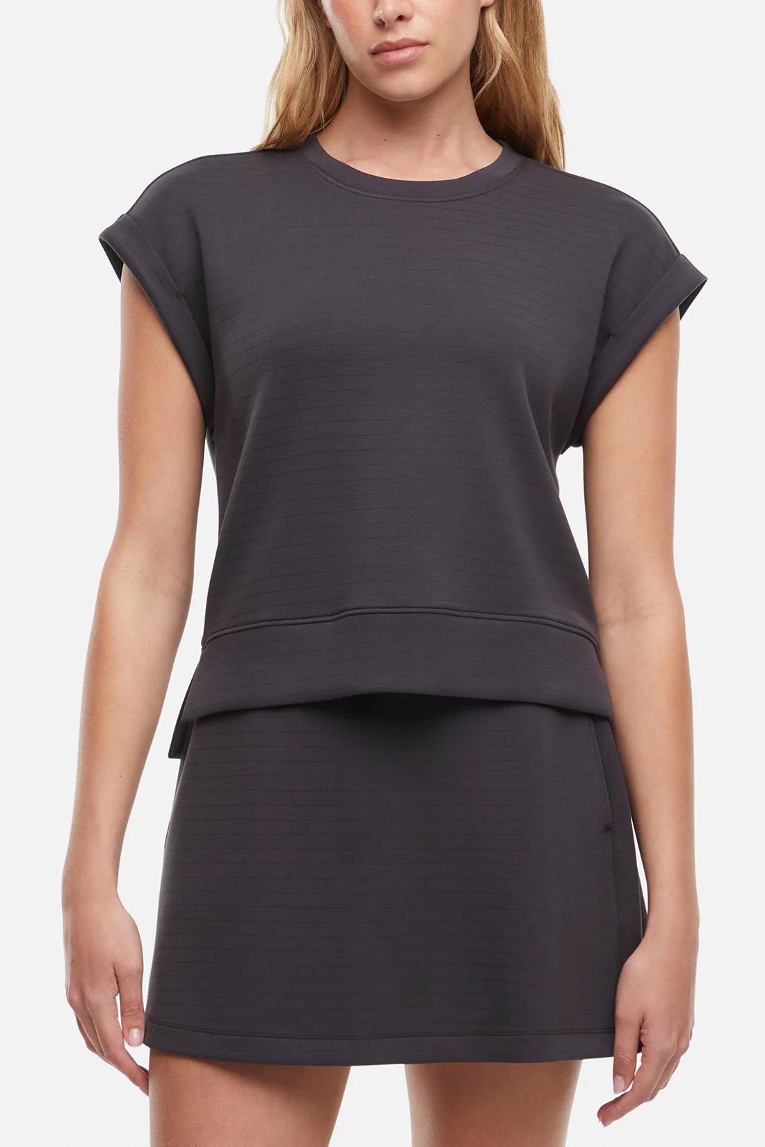 Becky Short Sleeve Crew - Phantom - Image 4
