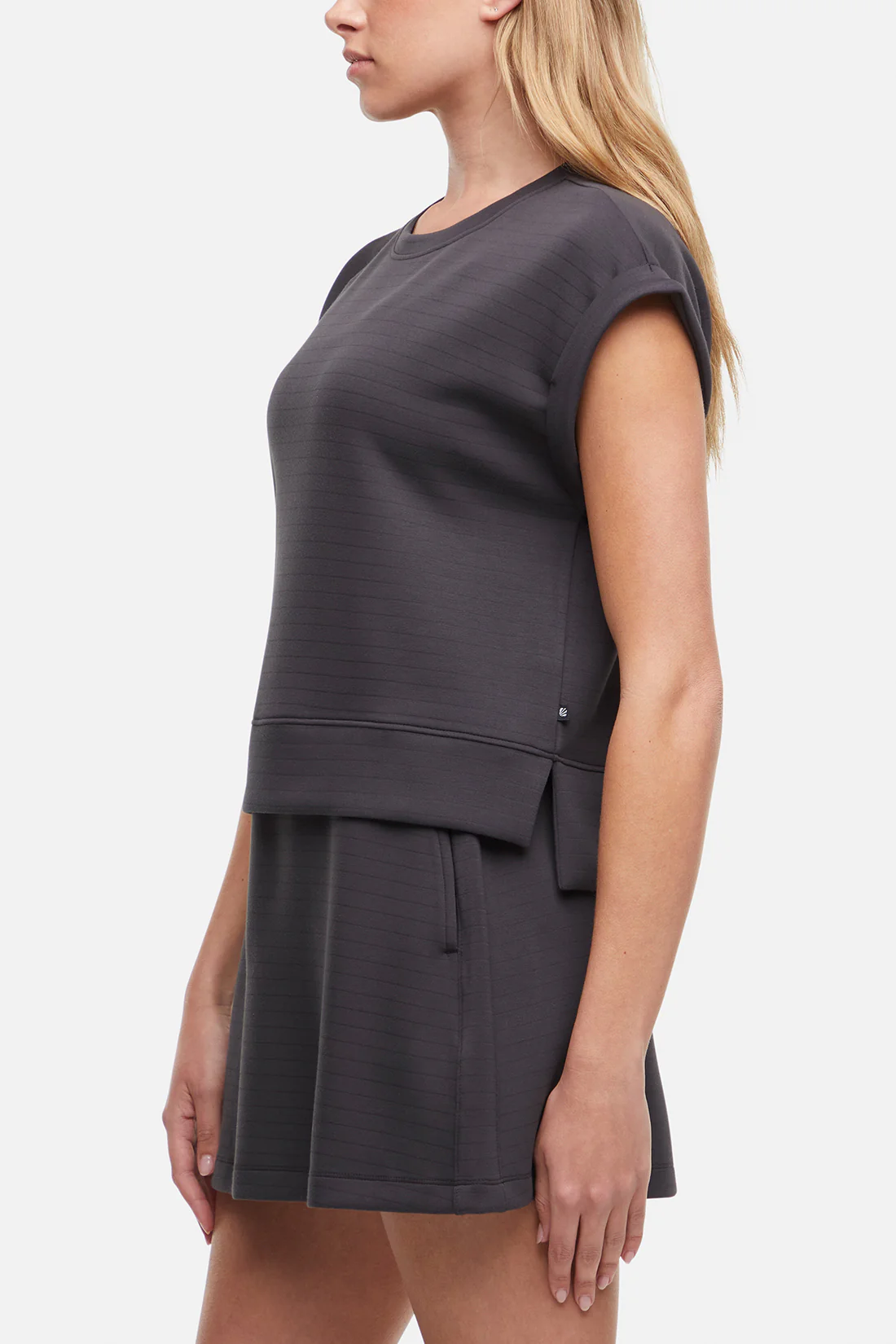 Becky Short Sleeve Crew - Phantom - Image 5