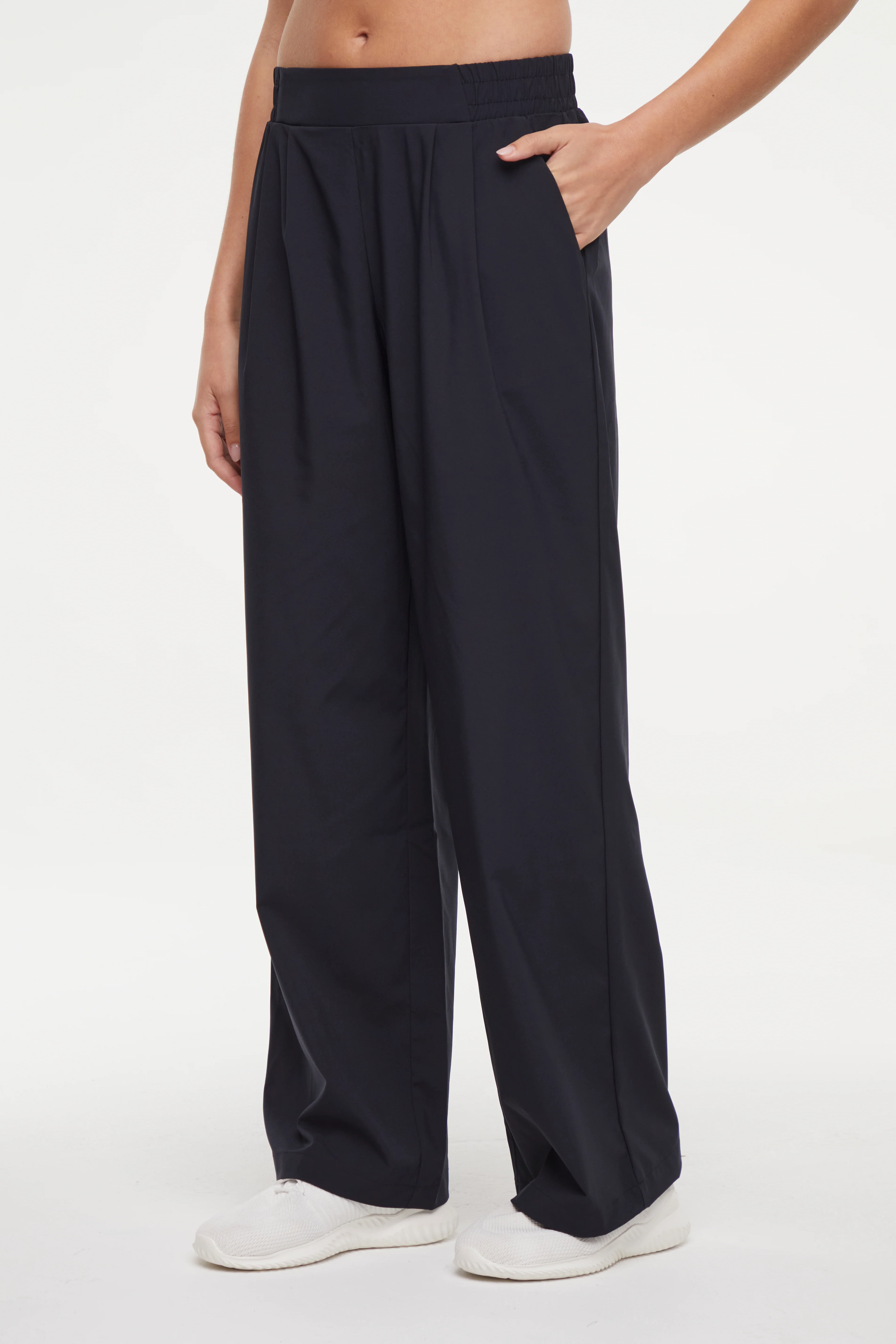 Lottie Wide Leg Pant - Black
