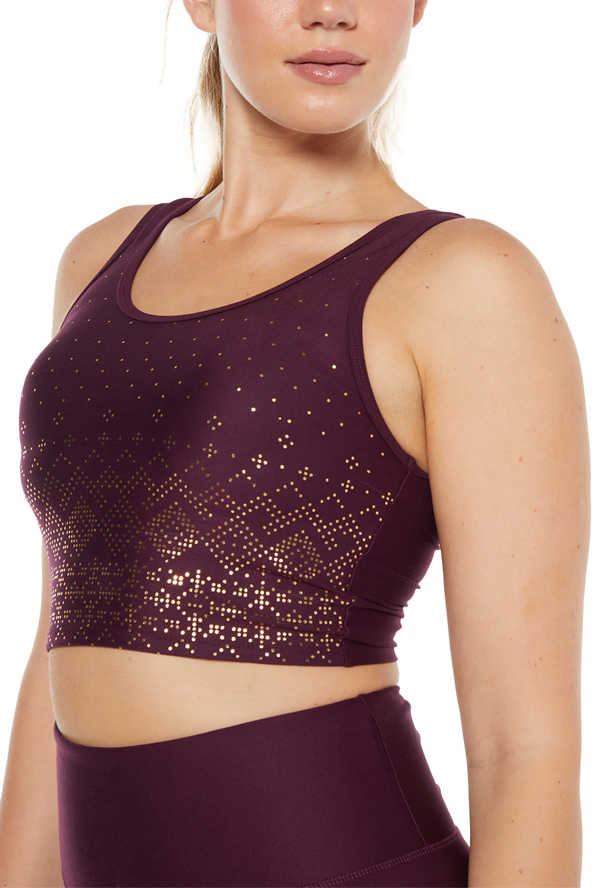 Marley Long Bra (Potent Purple/Gold) - Image 4