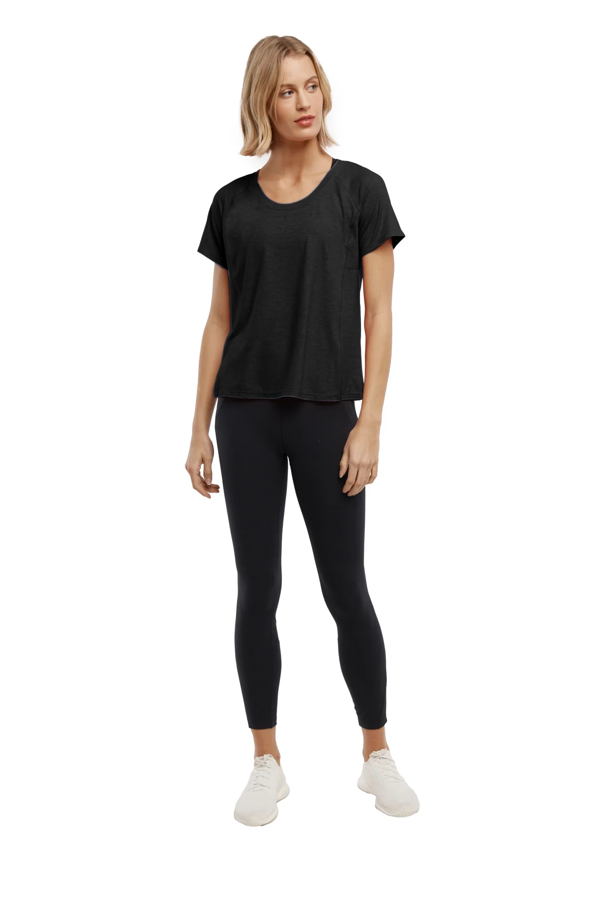 Short Sleeve Lisa Top (Black) - Image 3